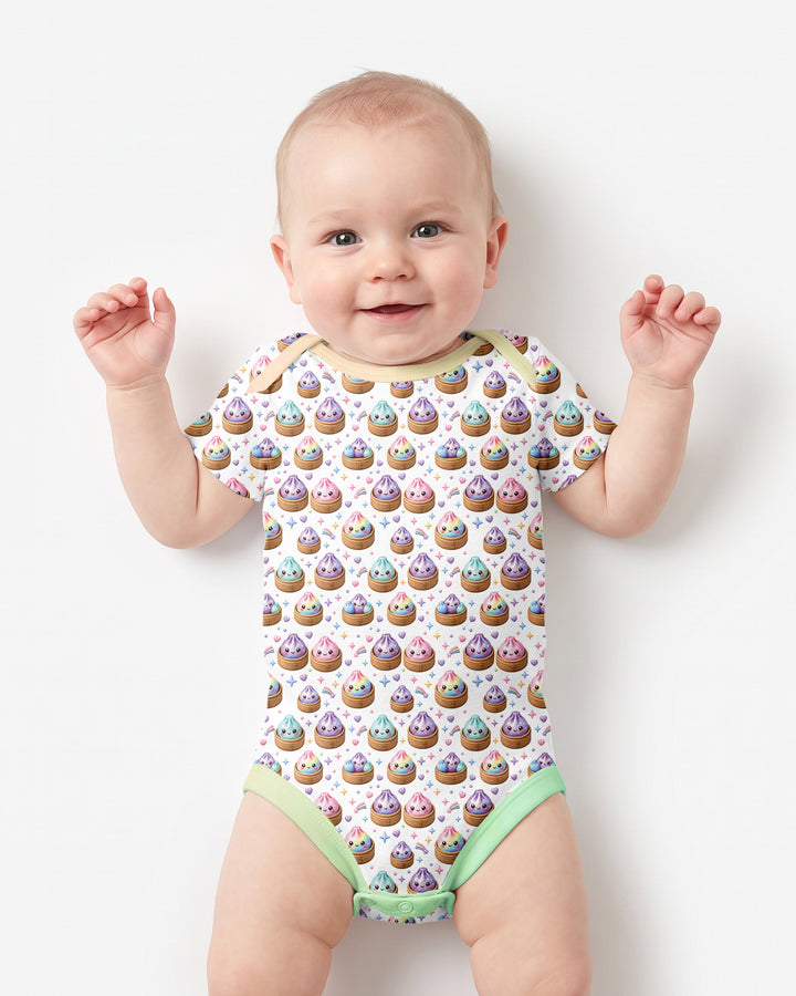 Cute Glitter Dumpling Bamboo Bodysuit
