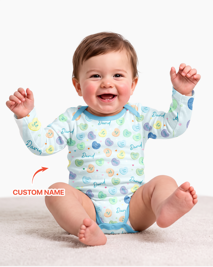 Gerippte Babykleidung mit individuellem Foto - Weich &amp; Skizzenhaft