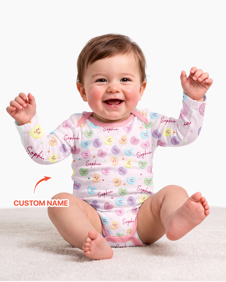 Gerippte Babykleidung mit individuellem Foto - Weich &amp; Skizzenhaft