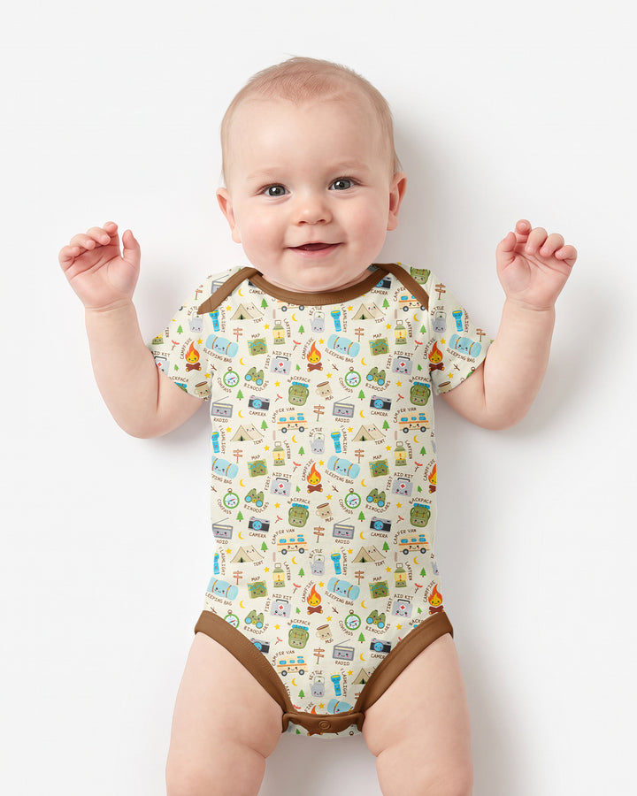 Gerippte Babykleidung mit individuellem Foto - Weich &amp; Skizzenhaft