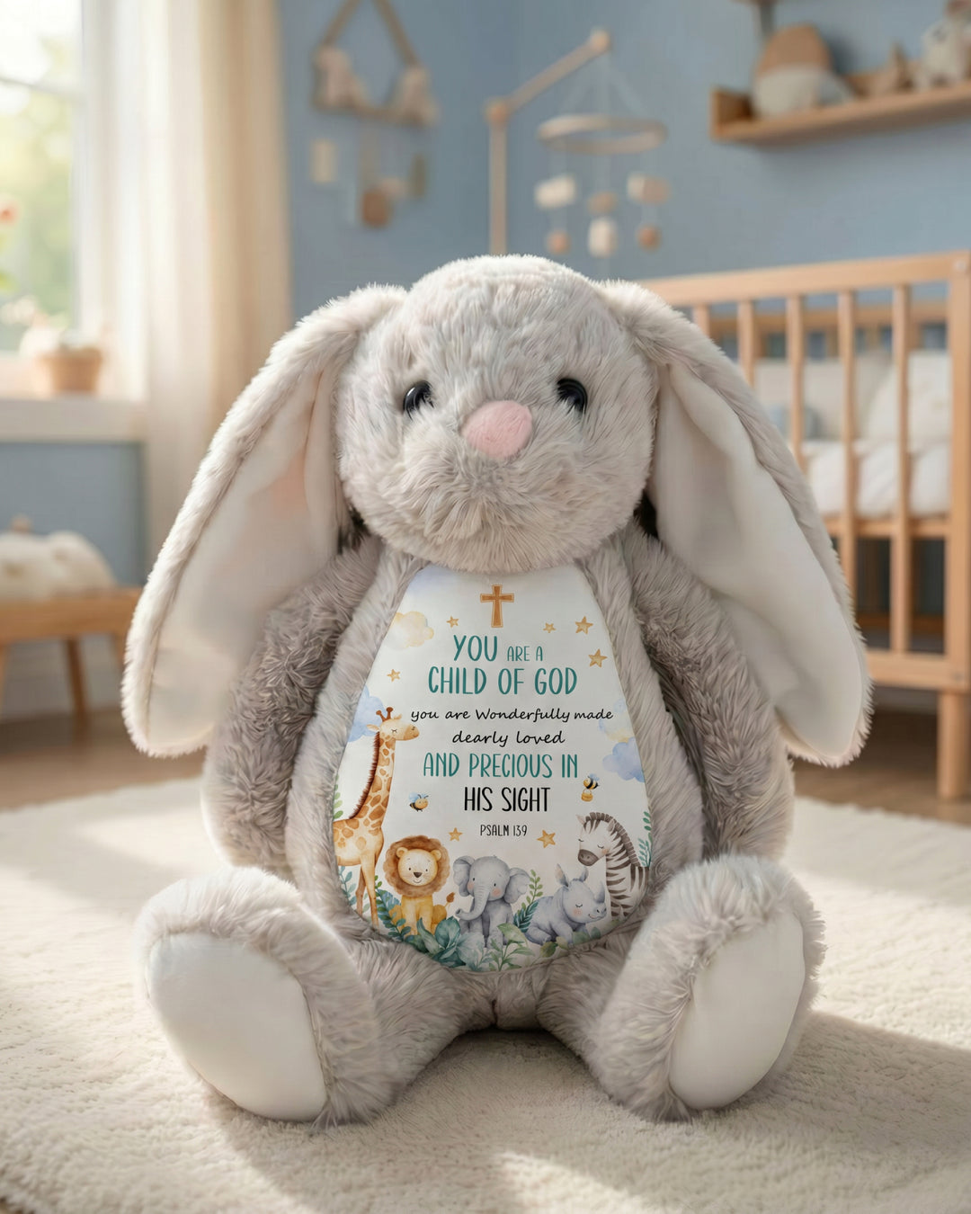 Noah's Ark You Are A Child Of God Soft Toy Bunny