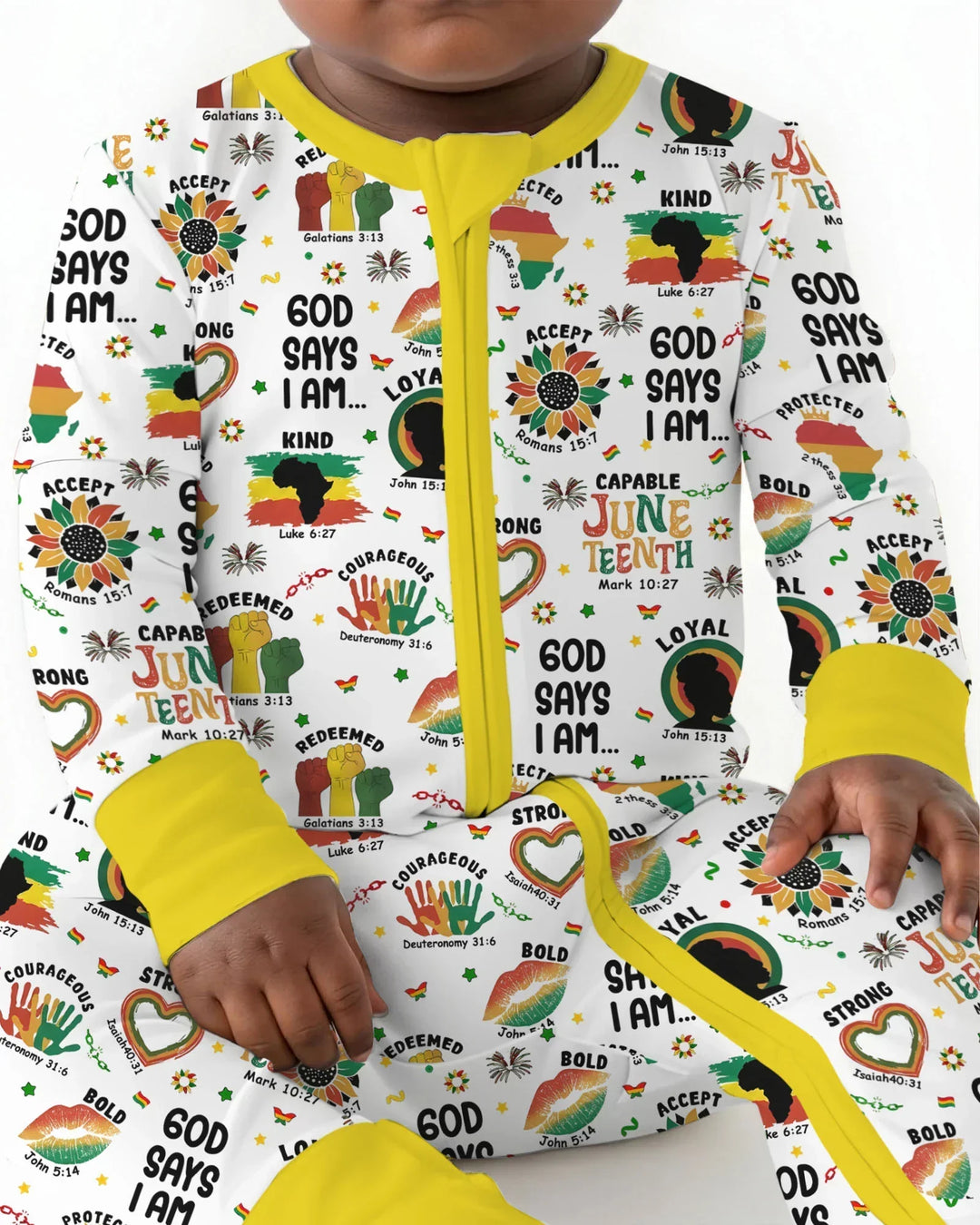 God Says I Am Juneteenth Bamboo Convertible Zippy