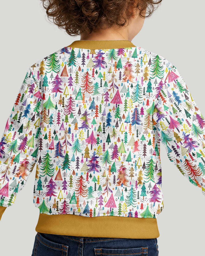 Christmas Trees Decoration Bamboo Crewneck Sweatshirt