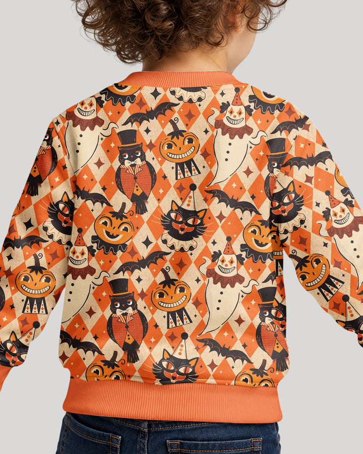 Vintage Halloween Carnival Bamboo Crewneck Sweatshirt