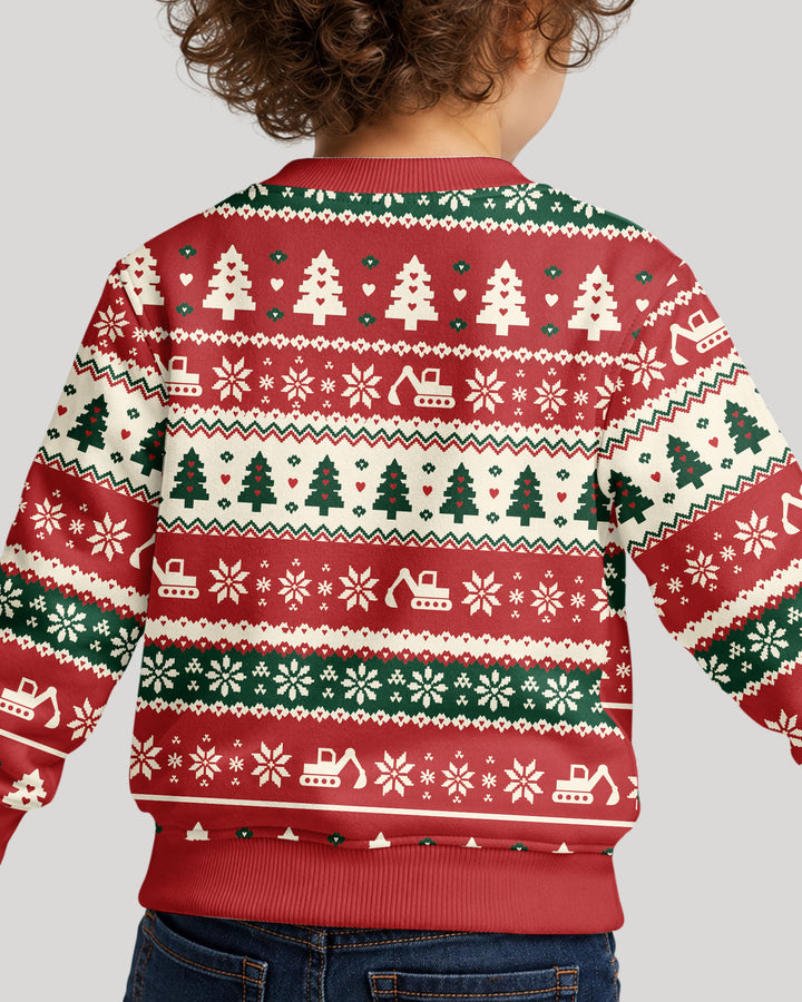 I Dig Christmas Ugly Bamboo Crewneck Sweatshirt
