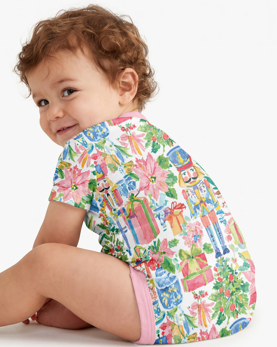 Watercolor Nutcracker Holiday Bamboo Bodysuit