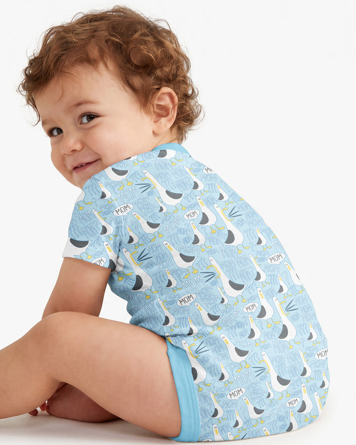 Gerippte Babykleidung mit individuellem Foto - Weich &amp; Skizzenhaft