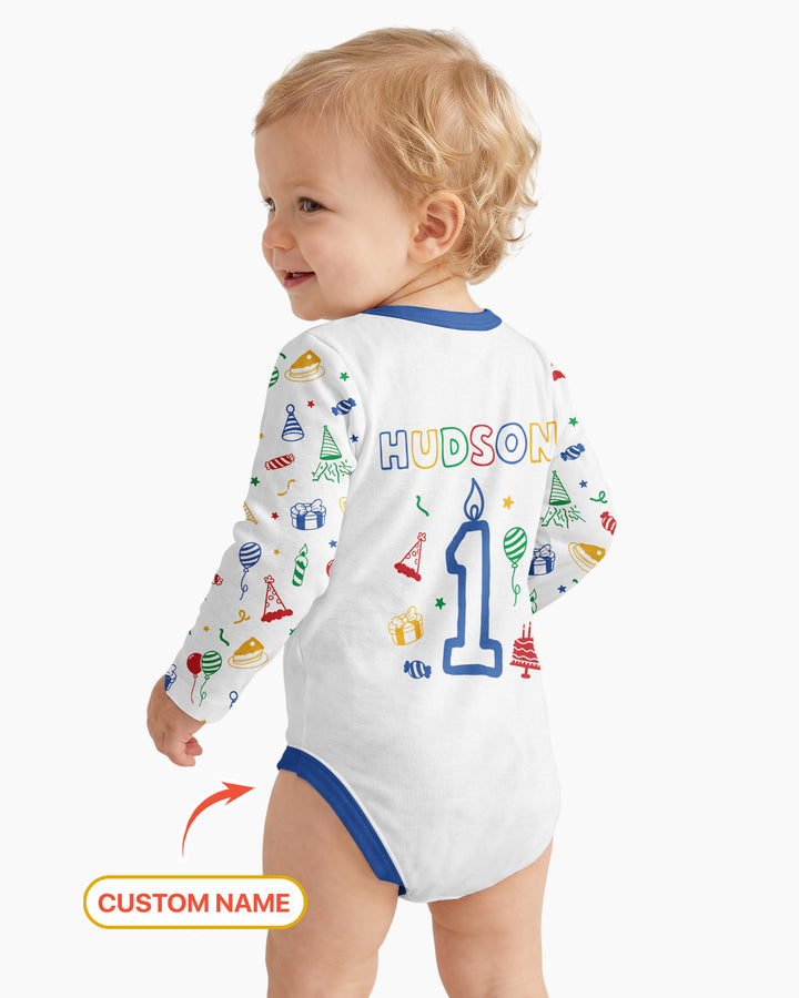 Gerippte Babykleidung mit individuellem Foto - Weich &amp; Skizzenhaft