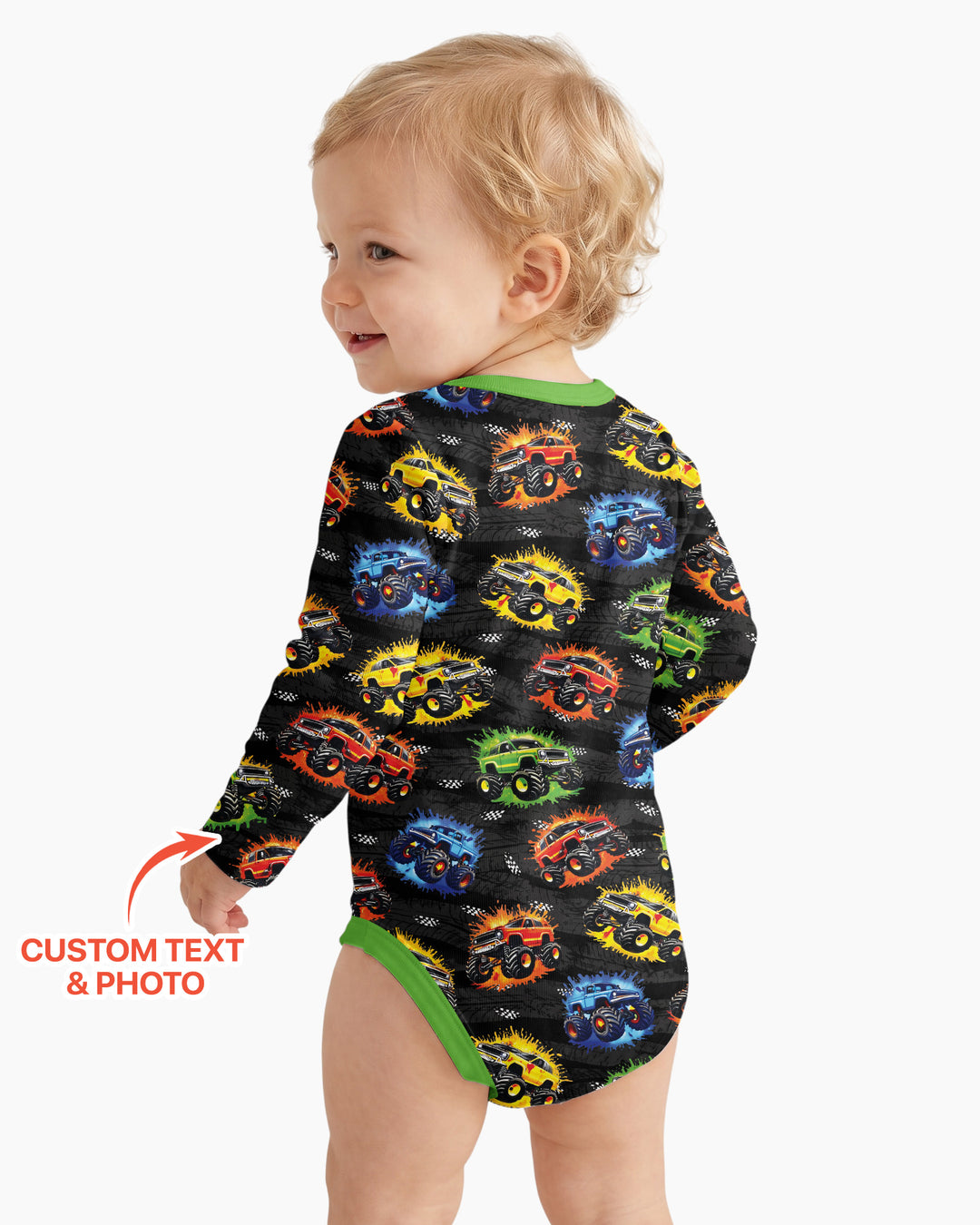 Birthday Truck Rally Bamboo Bodysuit