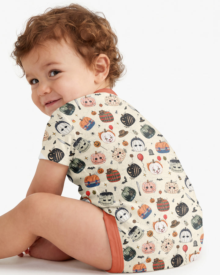 Horror Movie Pumpkins Bamboo Bodysuit