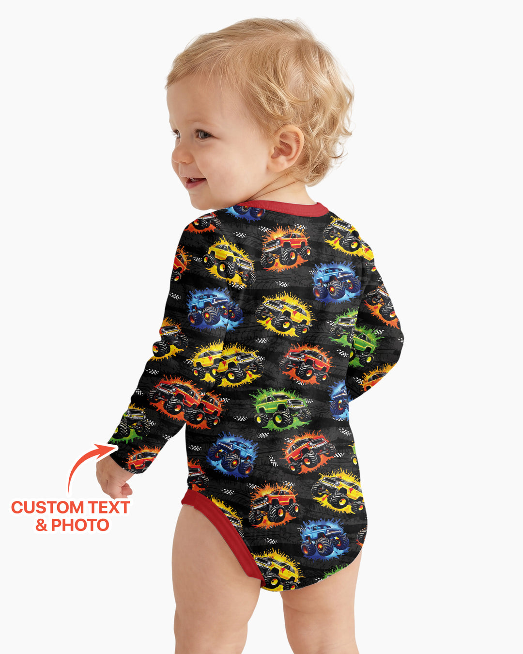 Birthday Truck Rally Bamboo Bodysuit