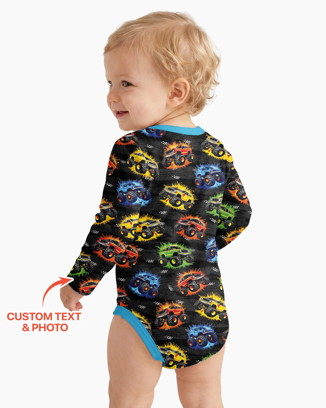 Birthday Truck Rally Bamboo Bodysuit