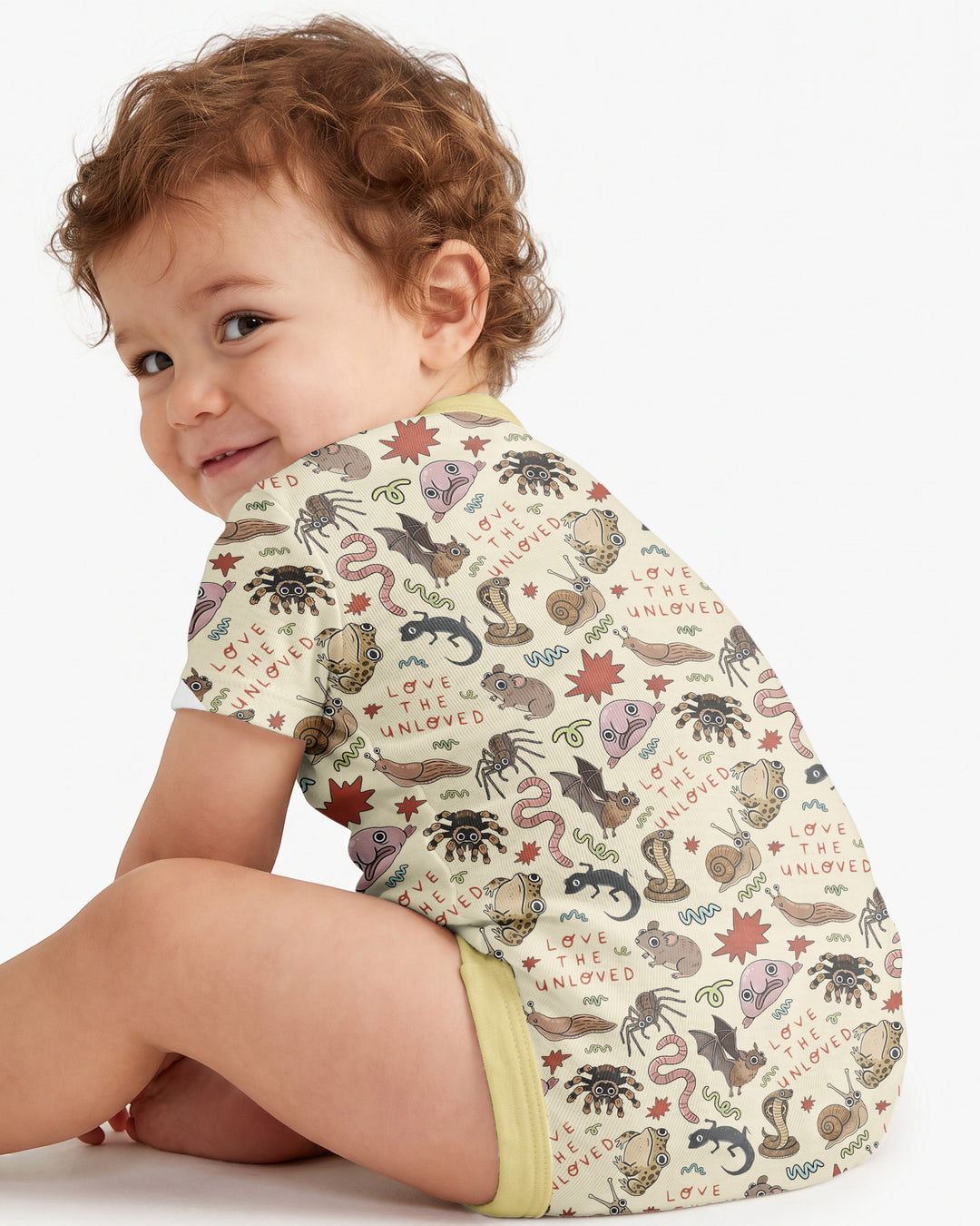 Gerippte Babykleidung mit individuellem Foto - Weich &amp; Skizzenhaft
