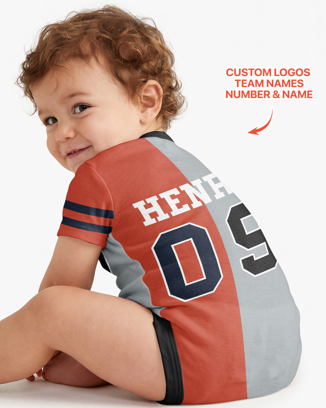 Football Rivalry Family Personalized Bamboo Bodysuit