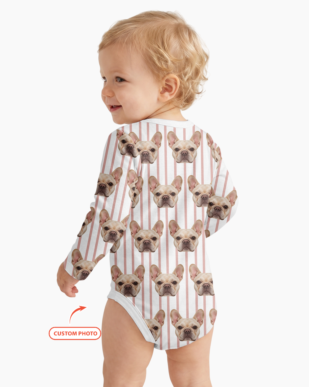 Cute Baby With Pet Bamboo Bodysuit