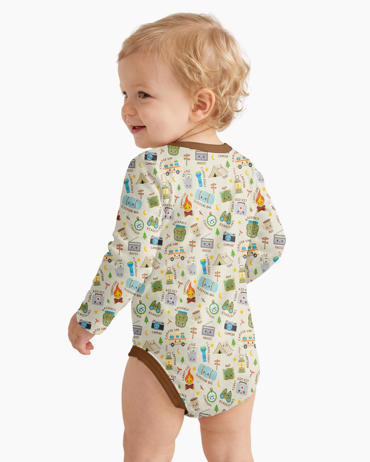 Gerippte Babykleidung mit individuellem Foto - Weich &amp; Skizzenhaft