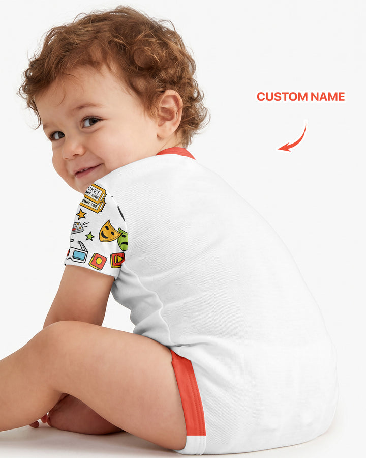 Gerippte Babykleidung mit individuellem Foto - Weich &amp; Skizzenhaft