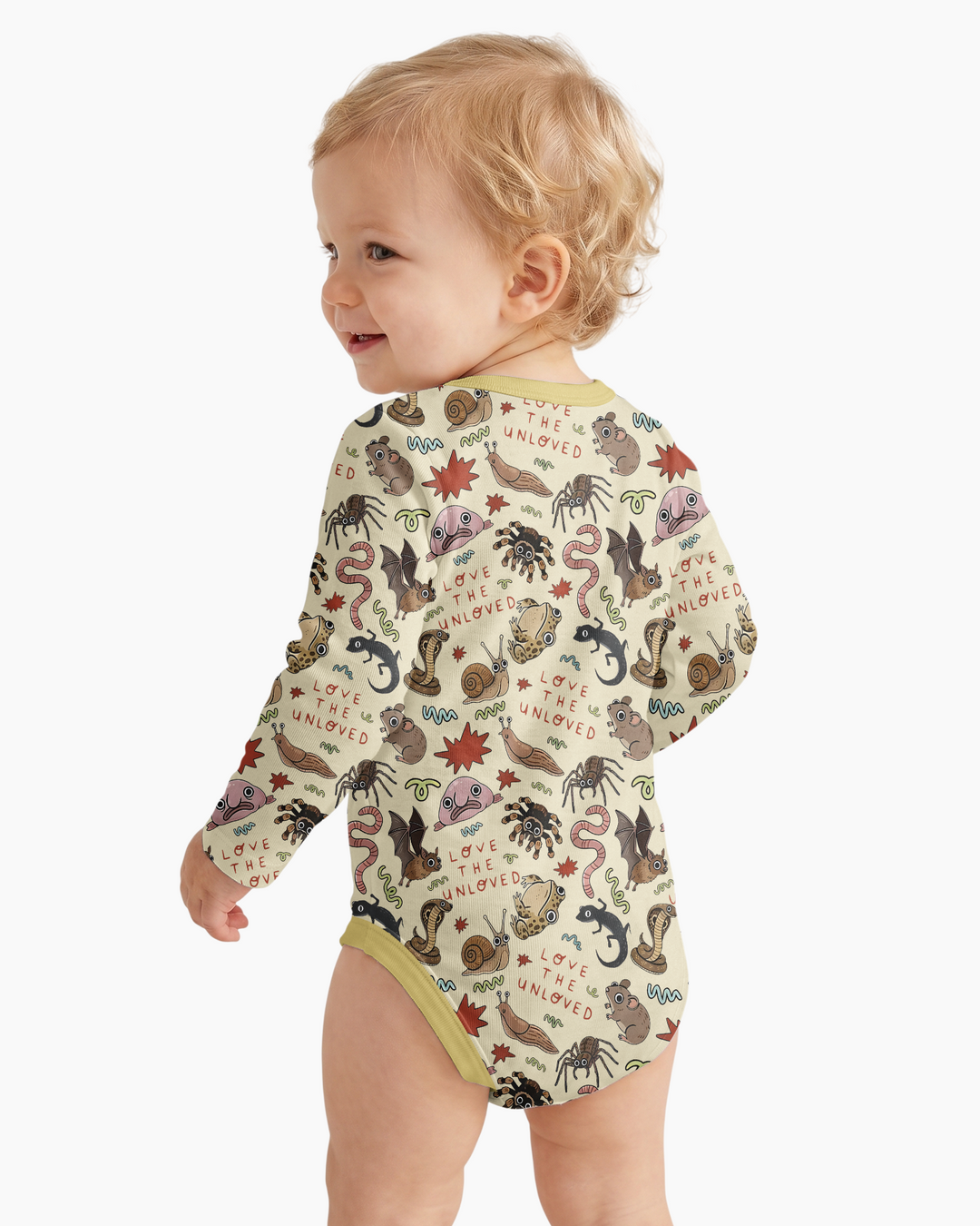 Gerippte Babykleidung mit individuellem Foto - Weich &amp; Skizzenhaft