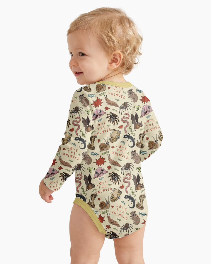 Gerippte Babykleidung mit individuellem Foto - Weich &amp; Skizzenhaft