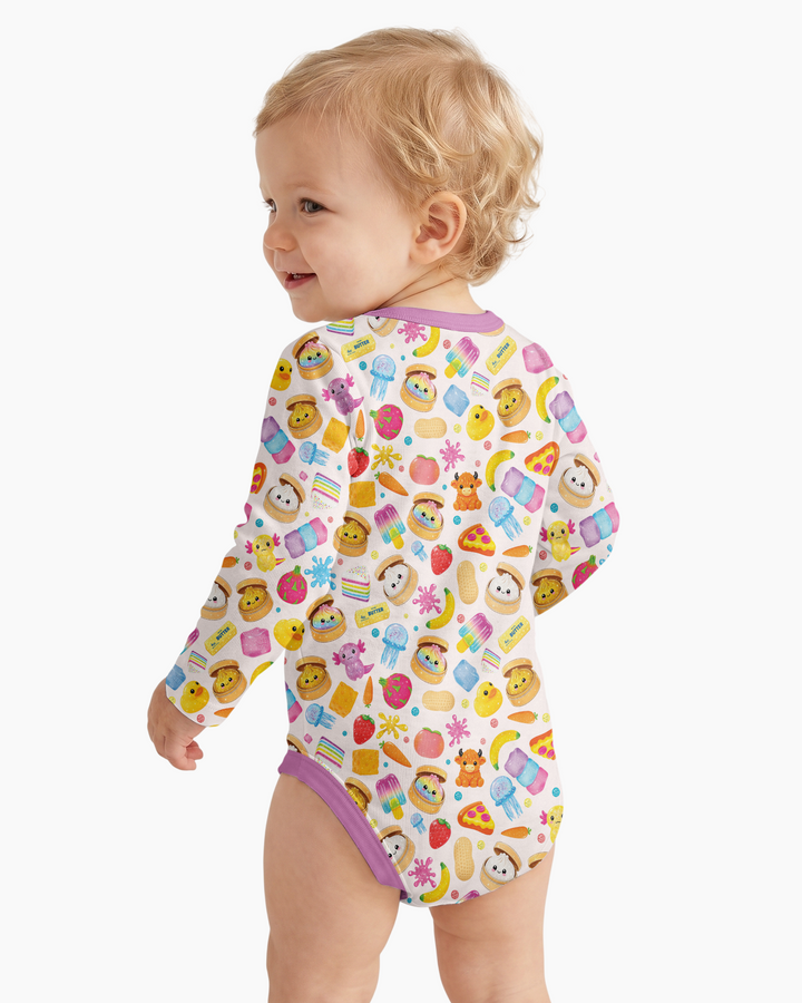 Gerippte Babykleidung mit individuellem Foto - Weich &amp; Skizzenhaft