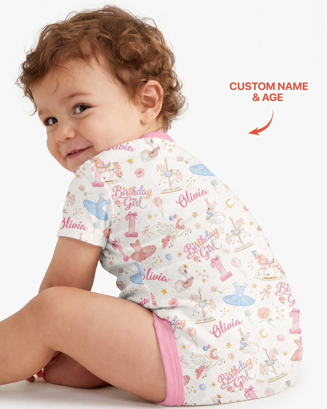 Gerippte Babykleidung mit individuellem Foto - Weich &amp; Skizzenhaft
