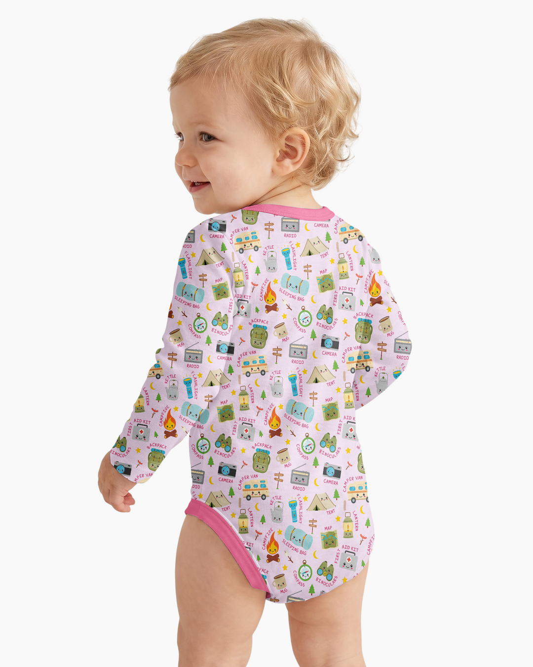 Gerippte Babykleidung mit individuellem Foto - Weich &amp; Skizzenhaft