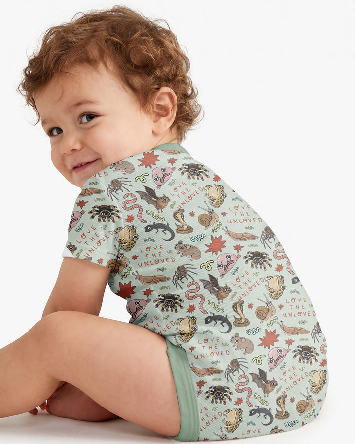 Gerippte Babykleidung mit individuellem Foto - Weich &amp; Skizzenhaft