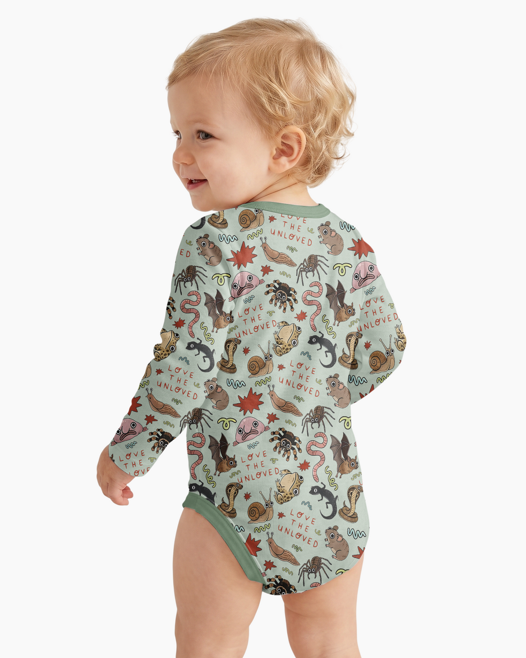 Gerippte Babykleidung mit individuellem Foto - Weich &amp; Skizzenhaft
