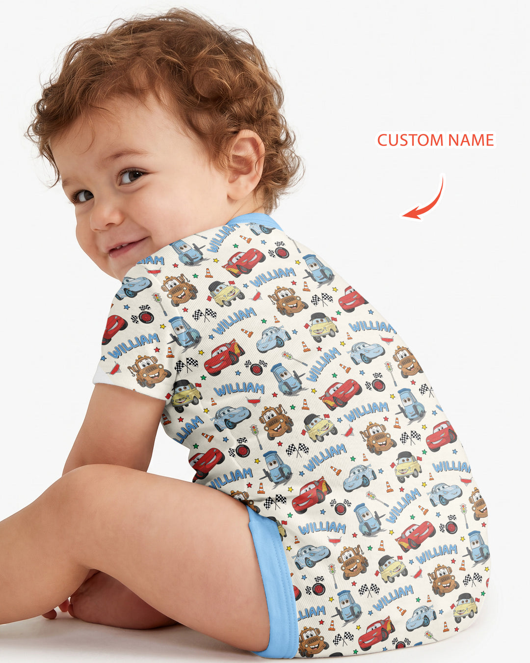 Gerippte Babykleidung mit individuellem Foto - Weich &amp; Skizzenhaft