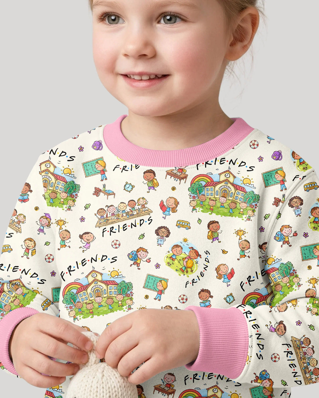 Sweatshirt mit Rundhalsausschnitt aus Bambusfaser