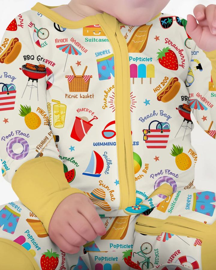 Gerippte Babykleidung mit individuellem Foto - Weich &amp; Skizzenhaft