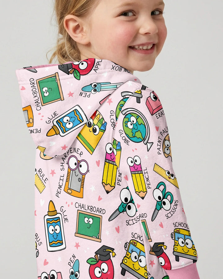 Happy School Pals Bamboo Zip Hoodie