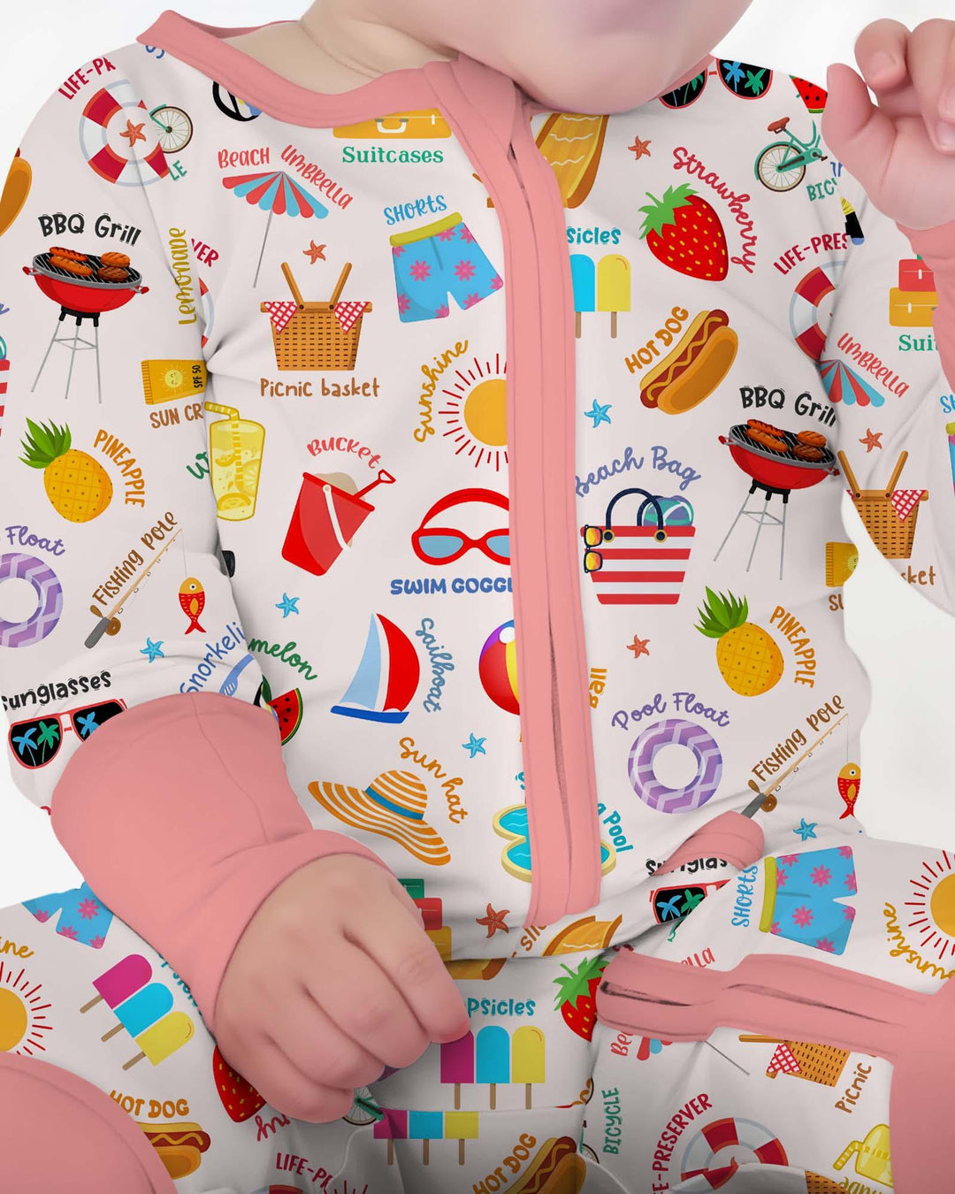 Gerippte Babykleidung mit individuellem Foto - Weich &amp; Skizzenhaft