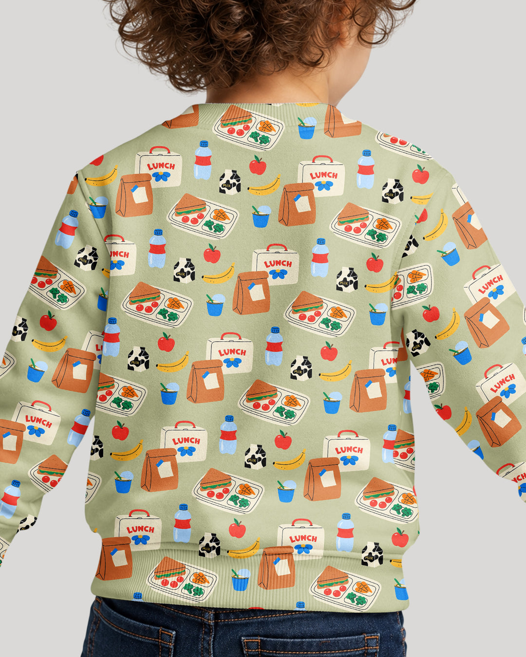 Template Damen-Rundhals-Sweatshirt aus Bambus