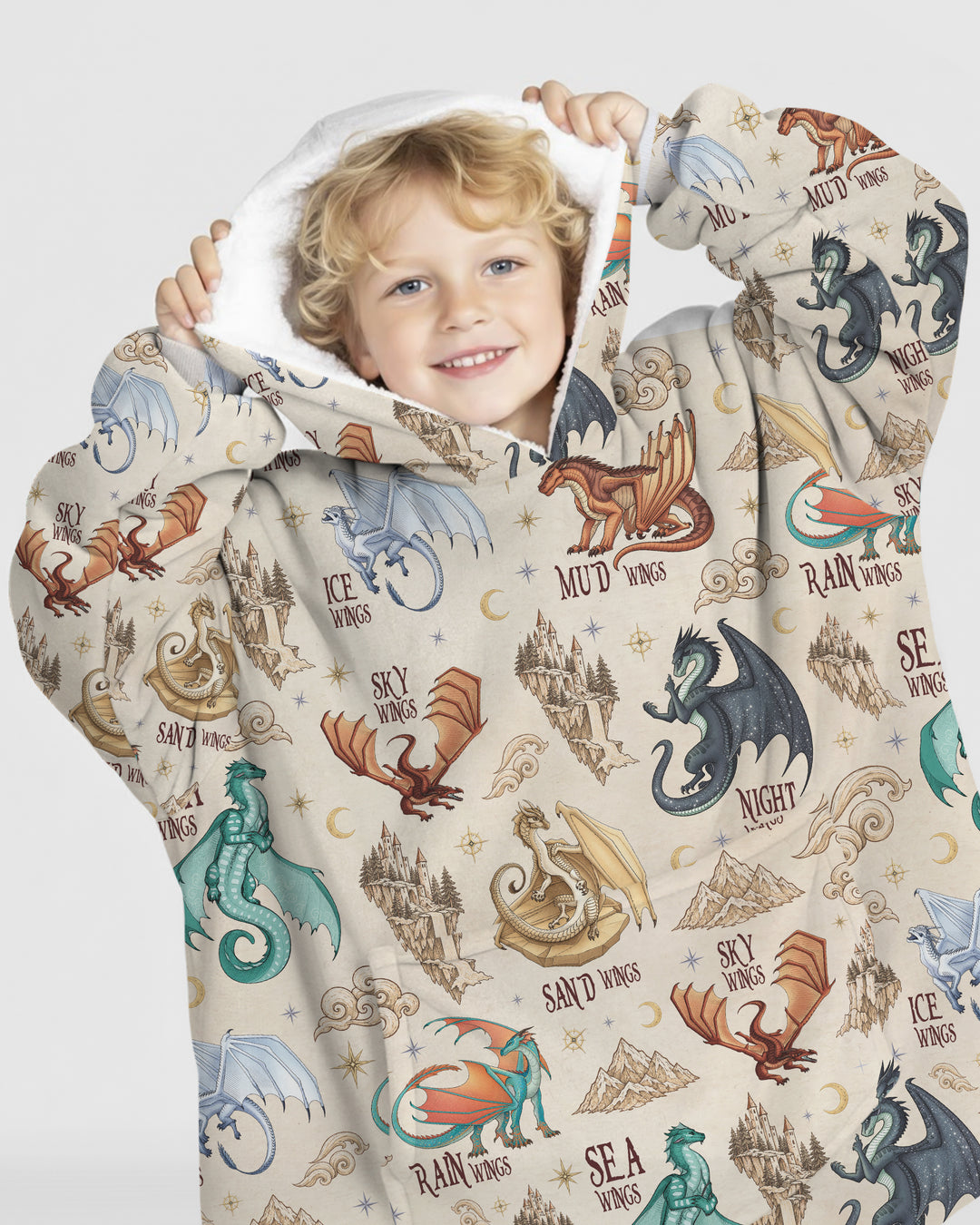 Elemental Dragons Blanket Hoodie