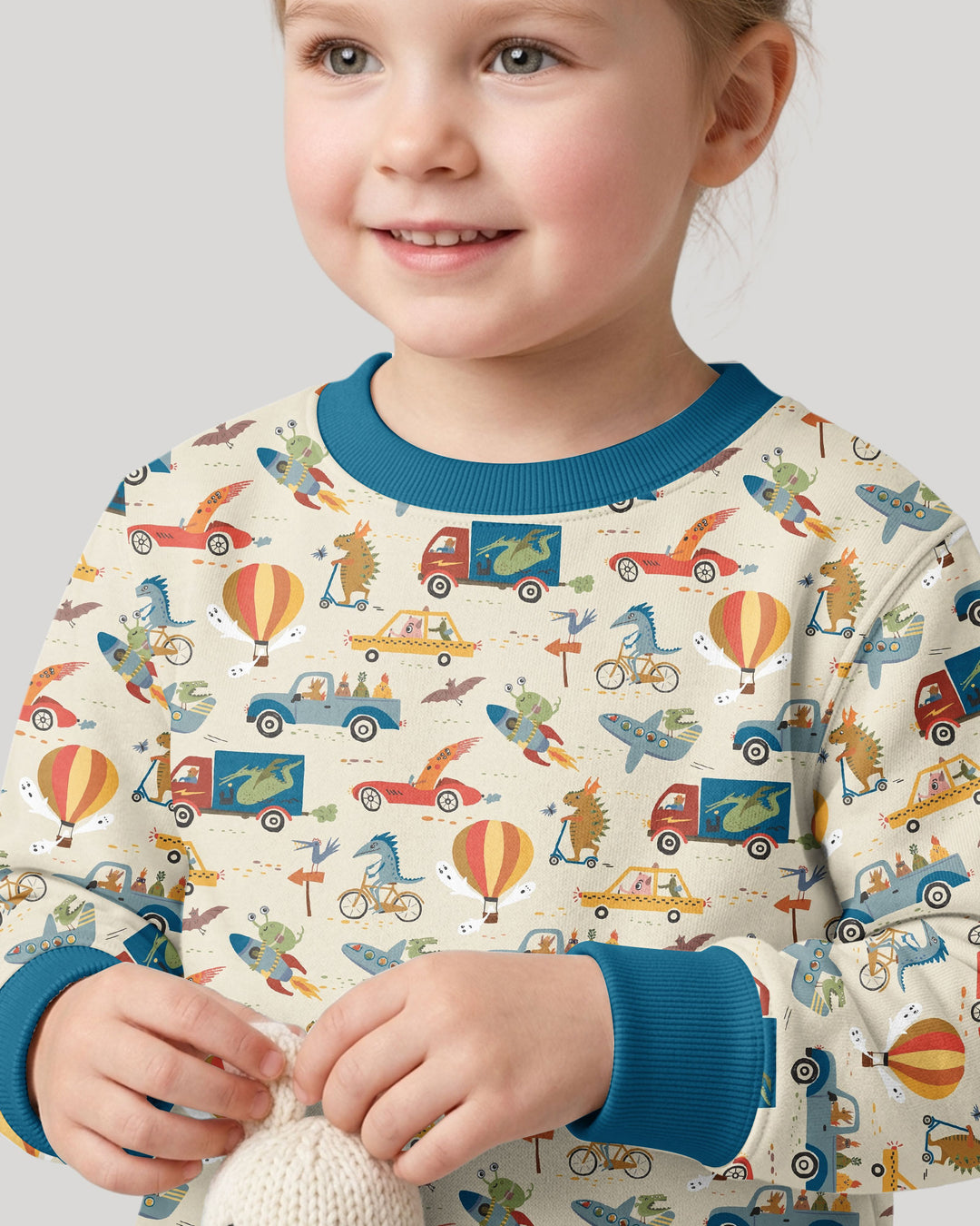 Monsters on the Move Bamboo Crewneck Sweatshirt