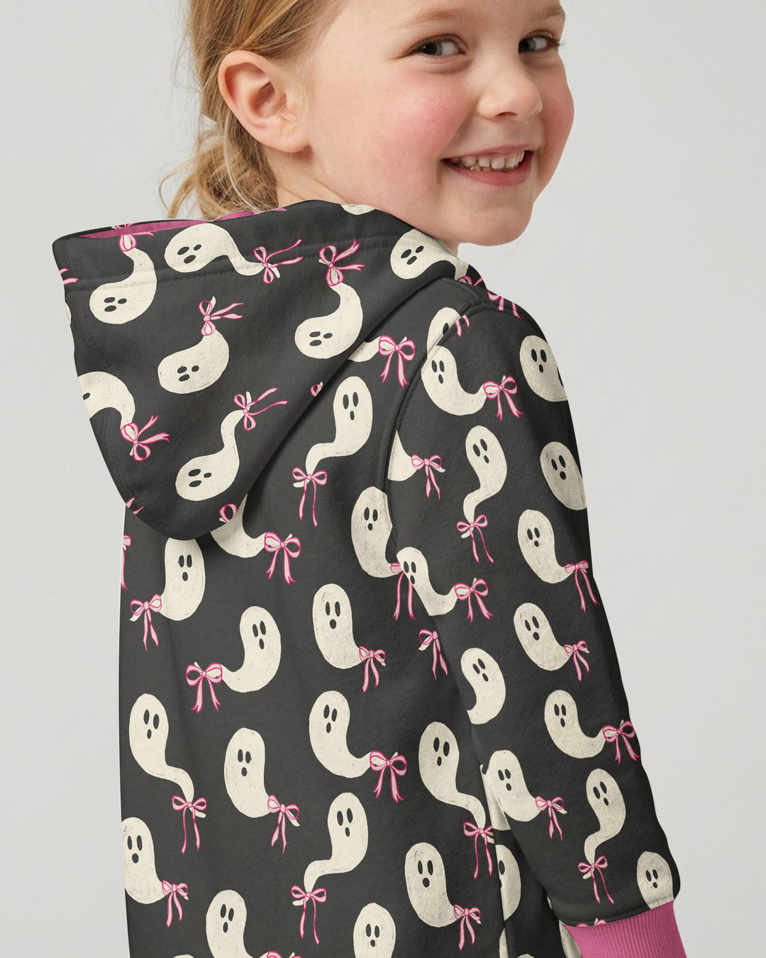 Little Ghosts Bamboo Zip Hoodie