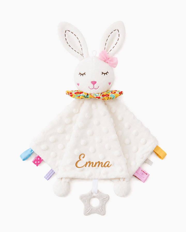 Minky Dot Lovey Baby Security Blanket