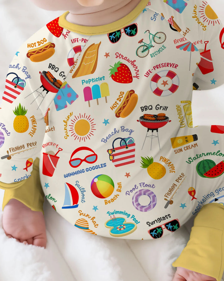 Gerippte Babykleidung mit individuellem Foto - Weich &amp; Skizzenhaft