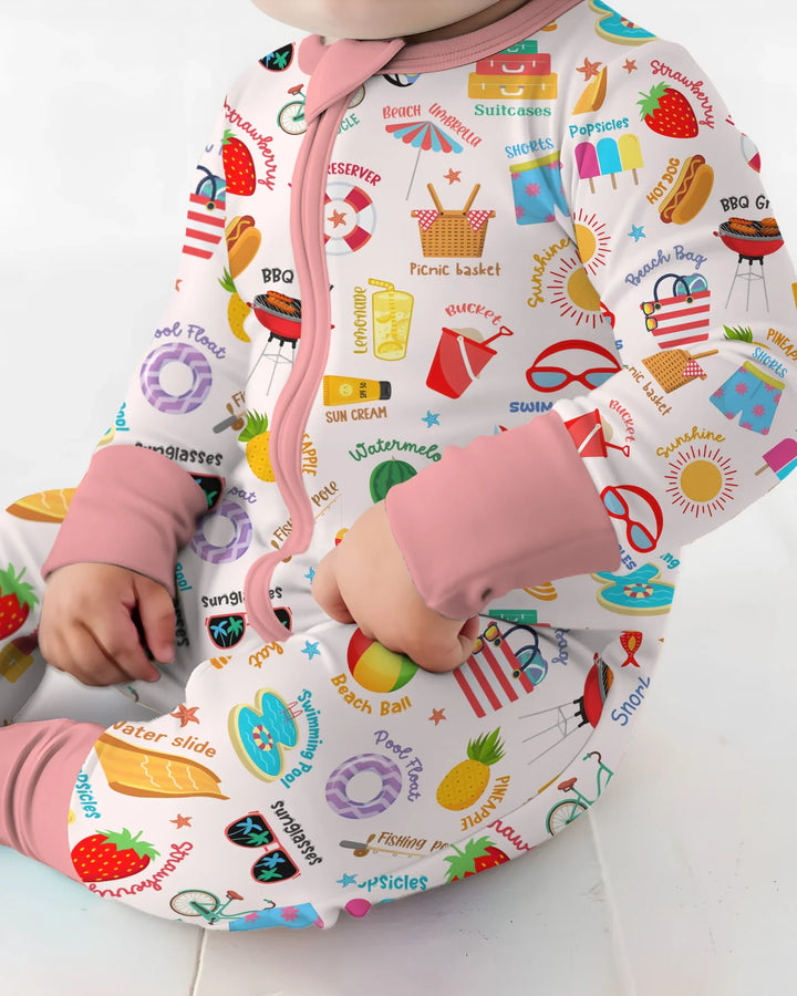 Gerippte Babykleidung mit individuellem Foto - Weich &amp; Skizzenhaft
