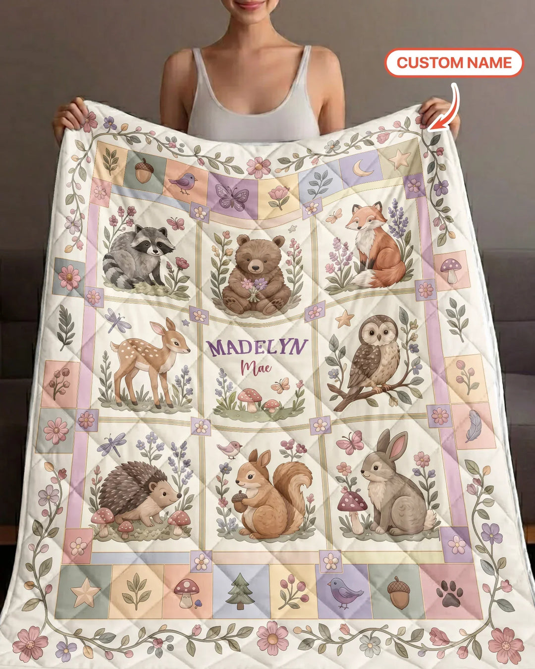 Vorlage Quilt Decke