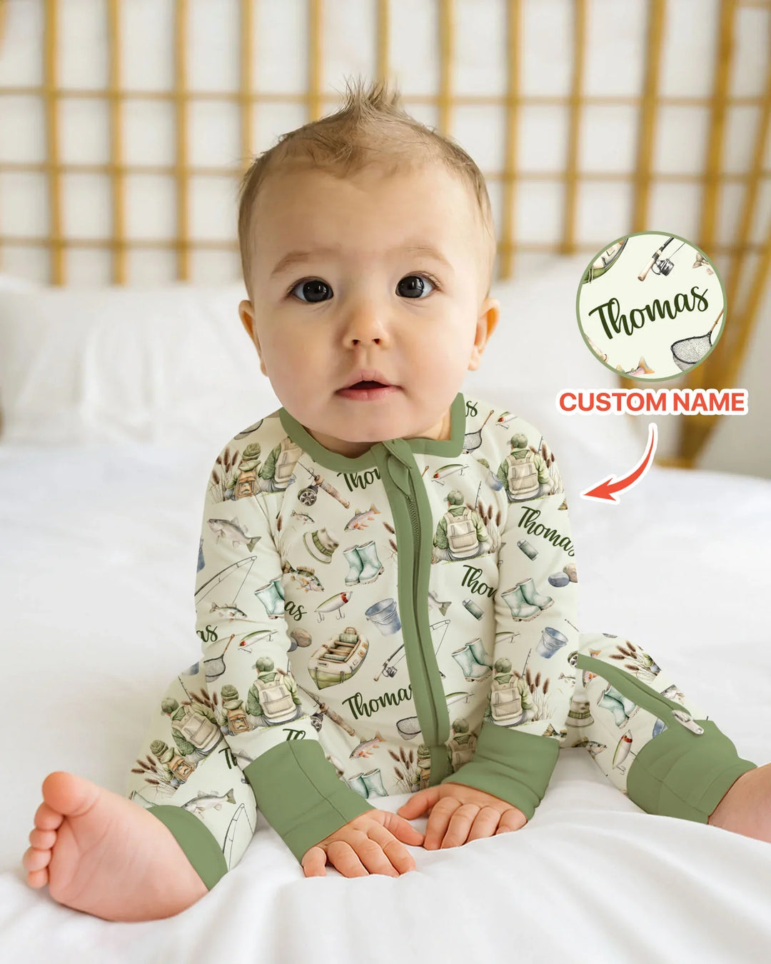 Gerippte Babykleidung mit individuellem Foto - Weich &amp; Skizzenhaft