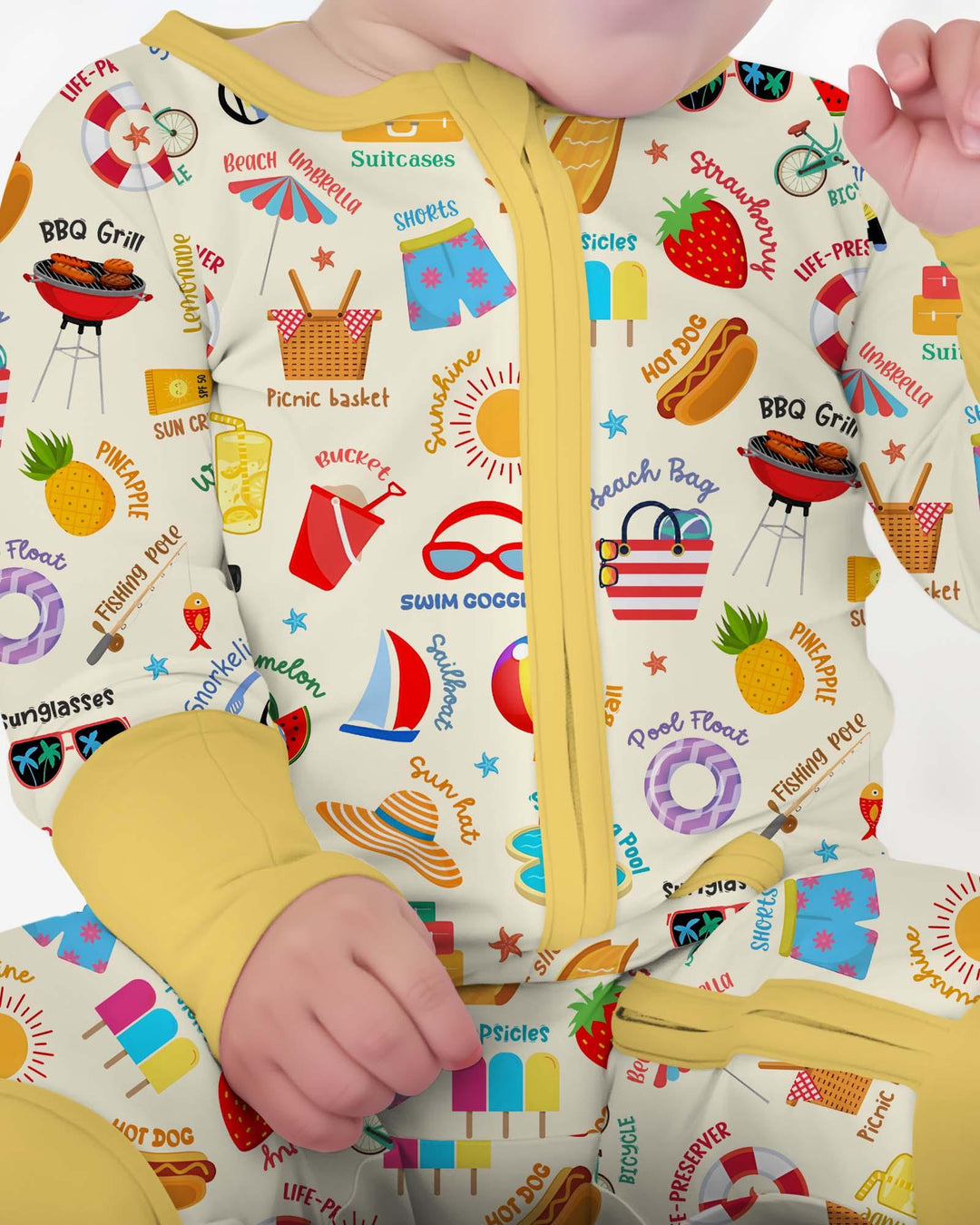 Gerippte Babykleidung mit individuellem Foto - Weich &amp; Skizzenhaft