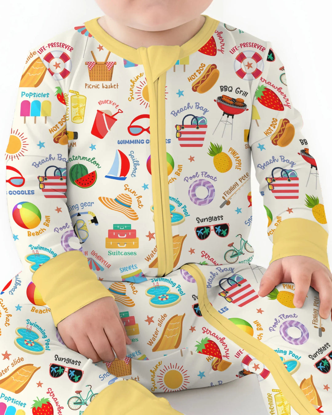 Gerippte Babykleidung mit individuellem Foto - Weich &amp; Skizzenhaft