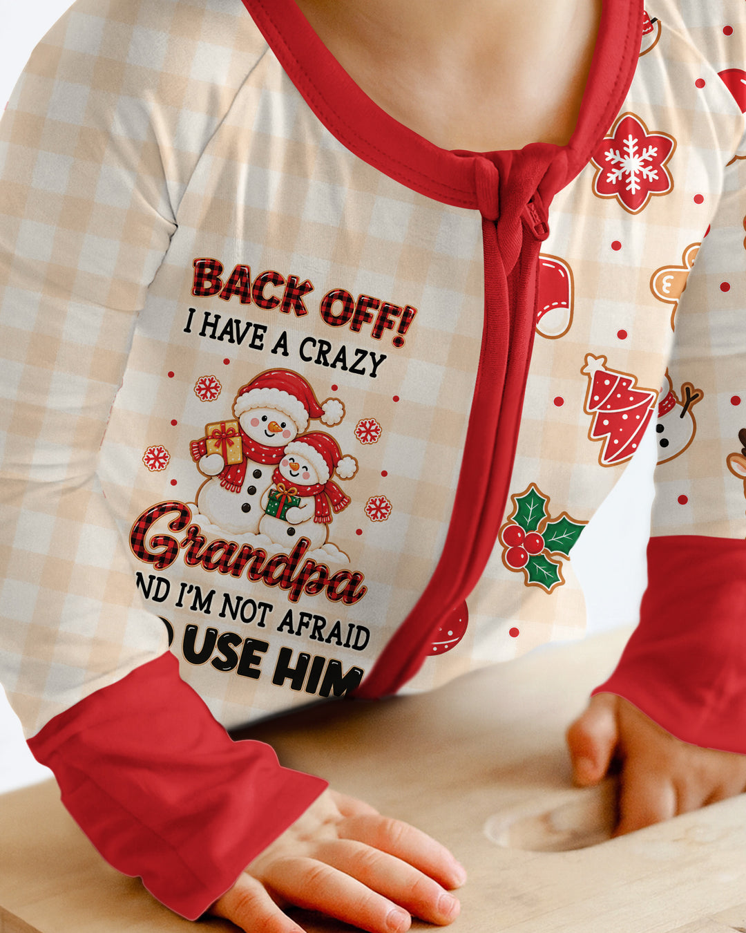 Back Off I Have A Crazy Grandpa Bamboo Convertible Zippy