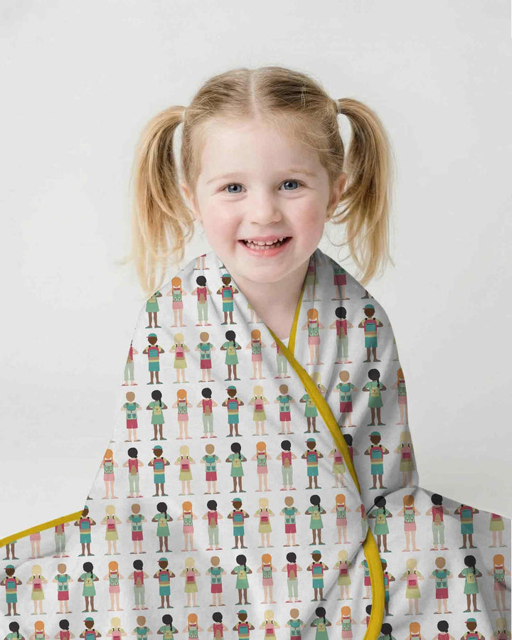 Little Friends Everywhere Bamboo Blanket