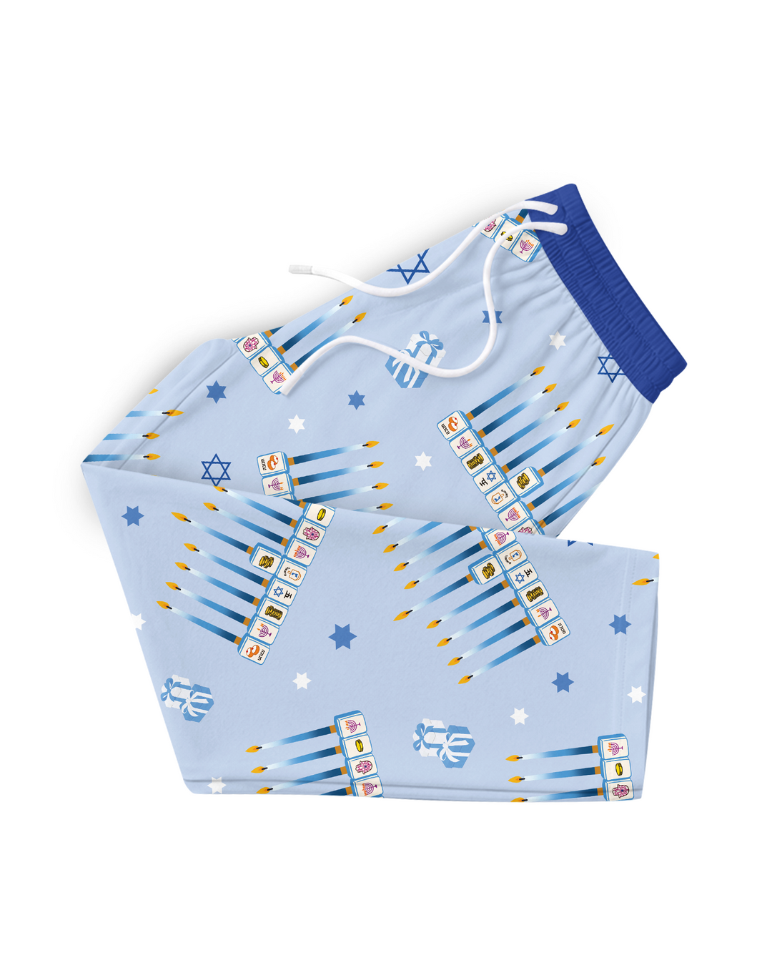 Jewish Mahjong Family Matching Bamboo Men's Pajama Set
