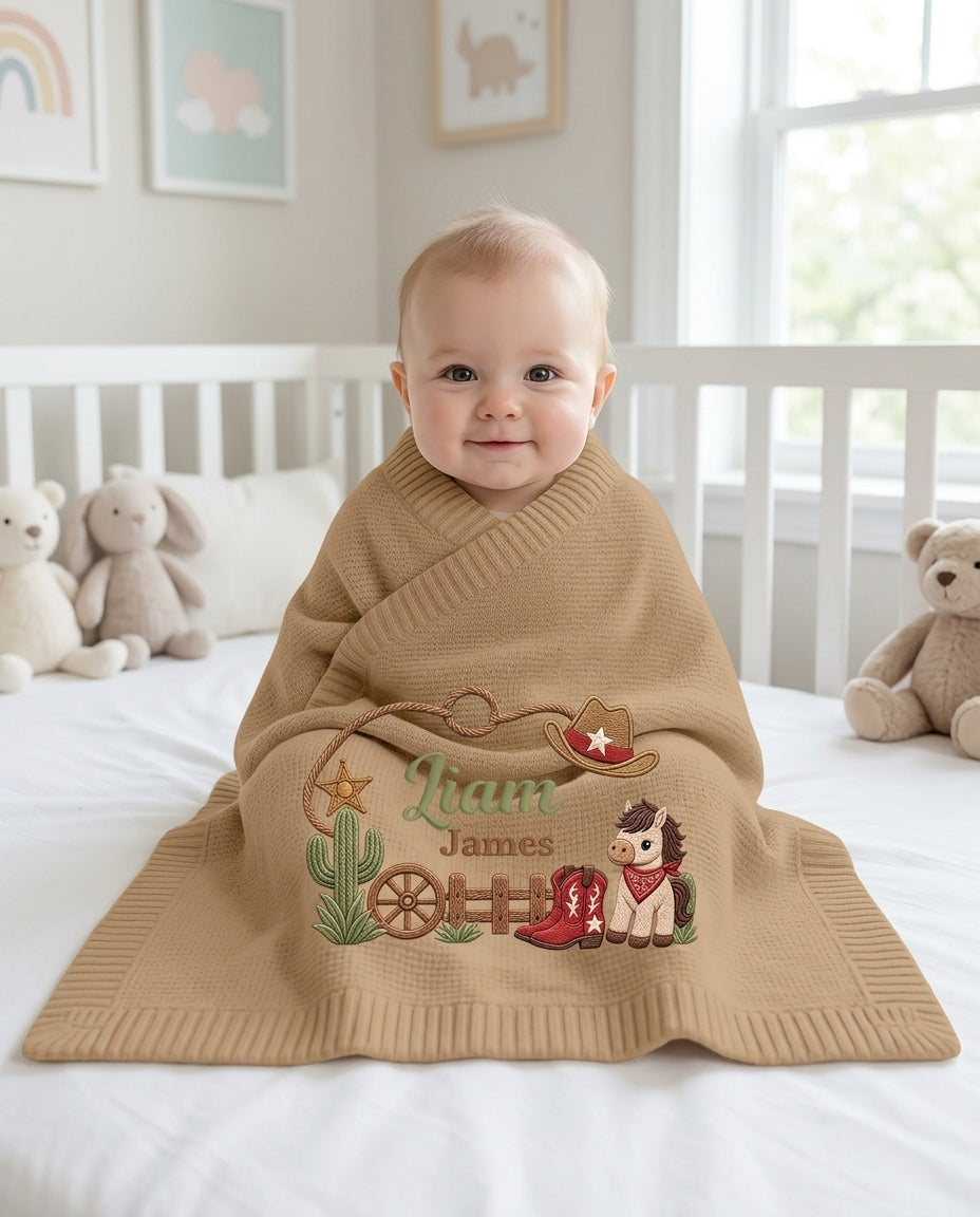 Cow Baby Cotton Blanket