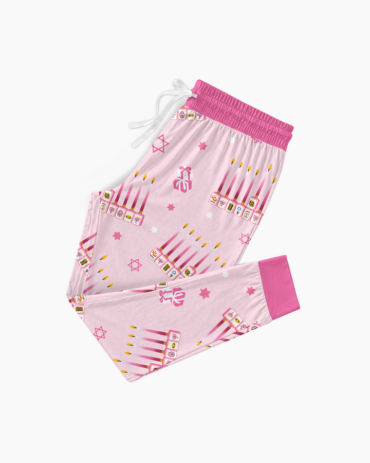 Jewish Mahjong Family Matching  Bamboo Women Pajama Set