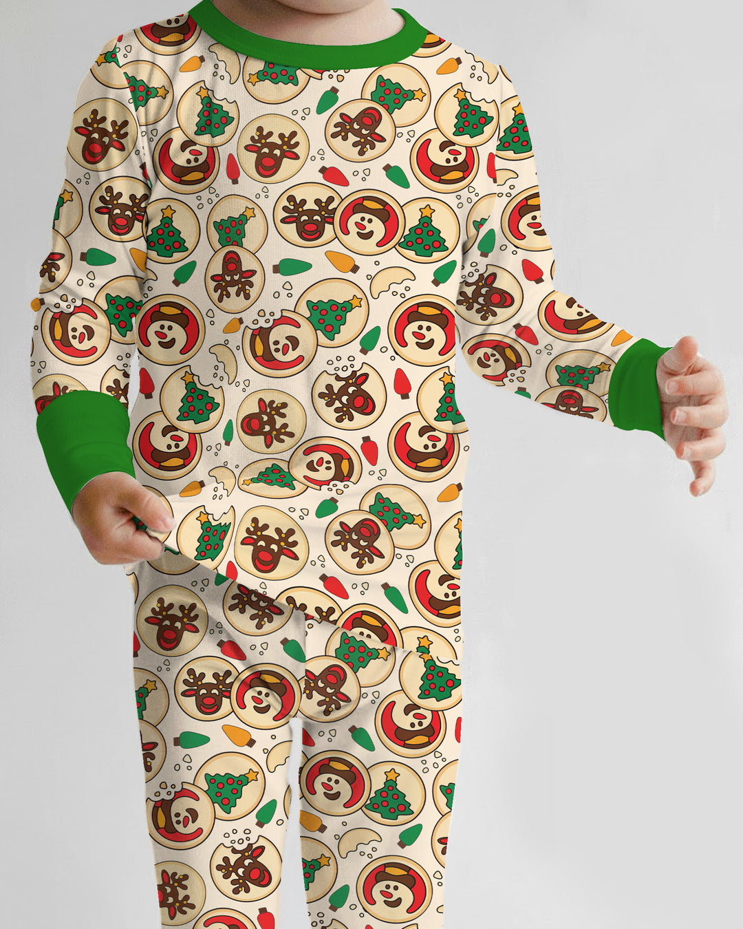 Christmas Sugar Cookie Bamboo Two Piece Long Sleeve Pajama Set